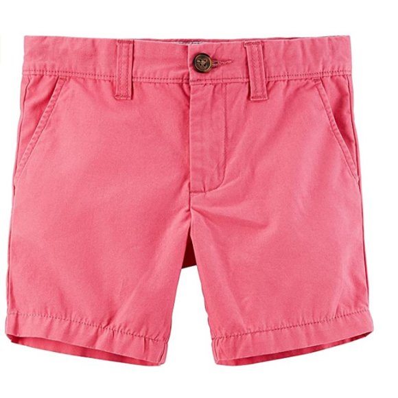 Carter's Cotton Solid Pink Shorts NWT - Picture 1 of 3